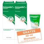Ketozolin 2 % Shampoo - 2 mal 120ml + 60ml - ggn. Juckreiz und Schuppen, wirkt anti-mykotisch (gegen Pilzinfektionen der Haut)
