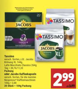 [lokal] Nespresso und Tassimo Kapseln (auch big Pack) bei Marktkauf Hannover