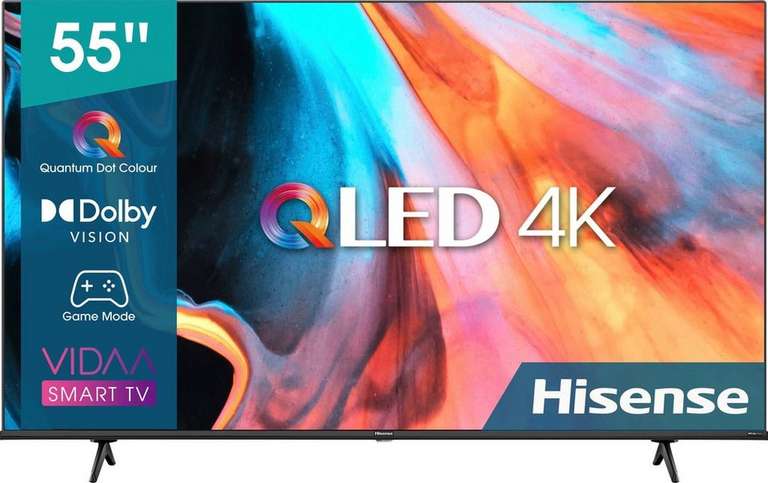 Hisense 55E77HQ QLED-Fernseher, 139 cm/55 Zoll, 4K Ultra HD für 398,65€