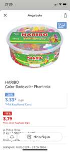 HARIBO 750g Dose Color-Rado oder Phantasia (Kaufland Card)