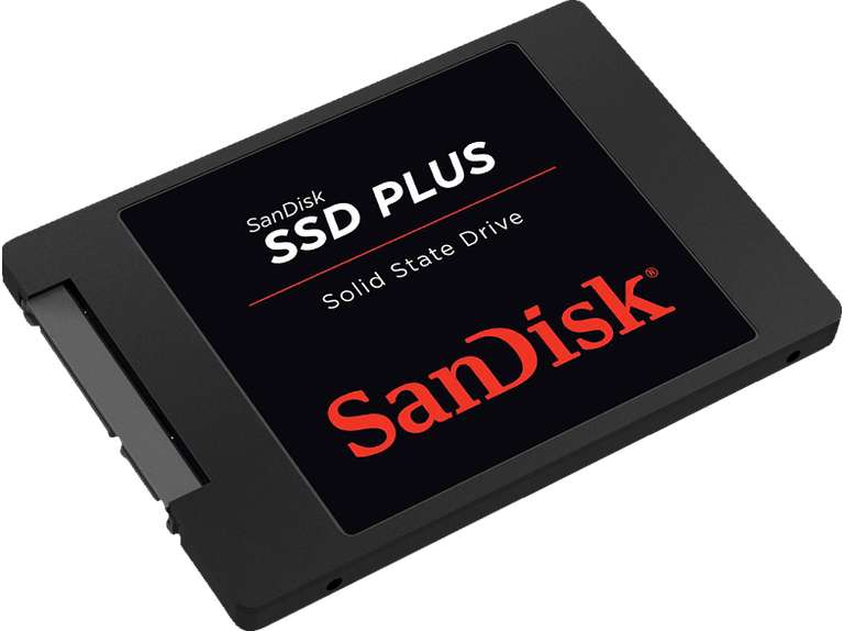 SANDISK PLUS Festplatte, 1 TB SSD SATA 6 Gbps, 2,5 Zoll, intern für 44,53 Euro [Media Markt/Saturn]