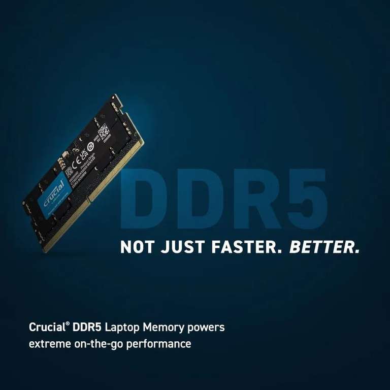 Crucial DDR5 SO-DIMM 32GB Laptop RAM | 4800MHz | CL40