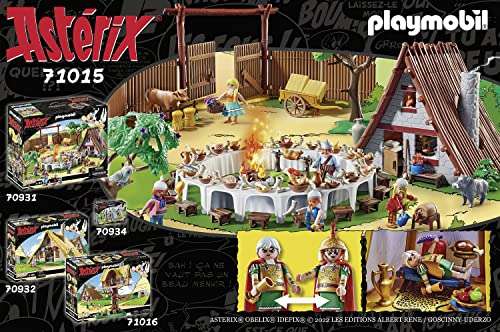 PLAYMOBIL Asterix 71015 Anführerzelt mit Generälen, Spielzeug für Kinder ab 5 Jahren