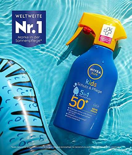 Nivea Sun Kids Schutz & Pflege 5in1 Hautschutz LSF 50+ Sonnencreme mit Mandelöl (Sparabo)