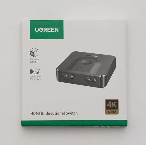 [Prime] UGREEN HDMI 2.0 Switch 4K@60Hz Bidirektional HDMI Switch Splitter 1 in 2 Out/2 in 1 Out