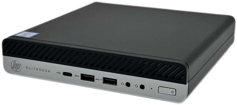 HP EliteDesk 800 G5 Mini PC – Intel 9th Gen i5-9500T 6 Cores 16GB RAM 2x m.2 SSD Slot USB-C 3.2 2xDP – Office-PC o. Proxmox refurbished