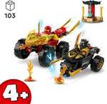 LEGO Ninjago - Verfolgungsjagd mit Kais Flitzer und Ras' Motorrad (71789) 103 Teile / ab 4 Jahren | [OttoUp Lieferflat]