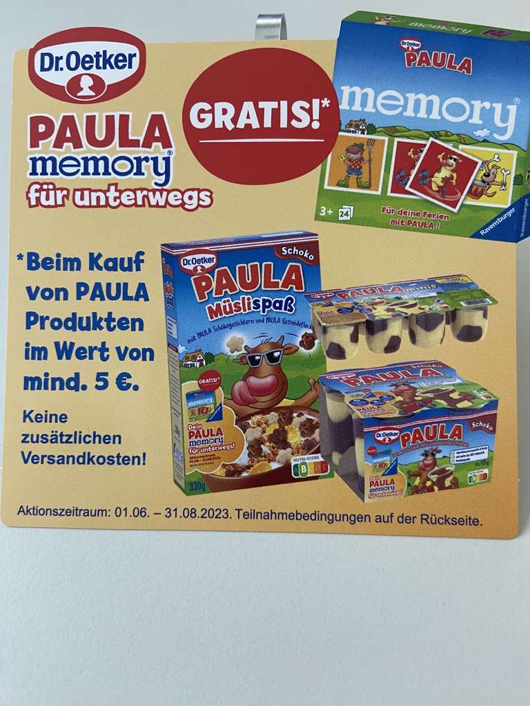 Gratis Paula Ravensburger memory I Paula Pudding I Ravensburger I Memory Spiel (5€ MEW)