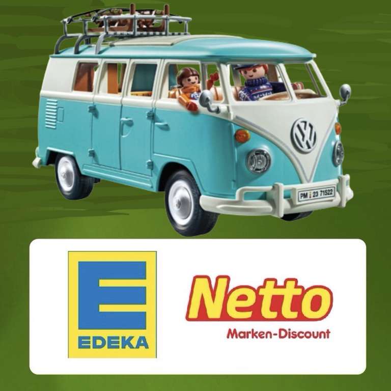 PLAYMOBIL Volkswagen T1 Camping VW Bus Winteredition 2023 ab rechn. 26,85€ [71522] bei Netto MD oder [71657] bei EDEKA, Marktkauf, NP, etc.