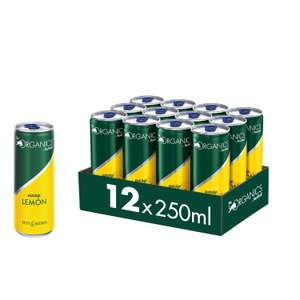 Organics by Red Bull Easy Lemon - Bio-Erfrischungsgetränke (12 x 250 ml) (9,12€ möglich 0,76€/Dose) (Prime Spar-Abo)