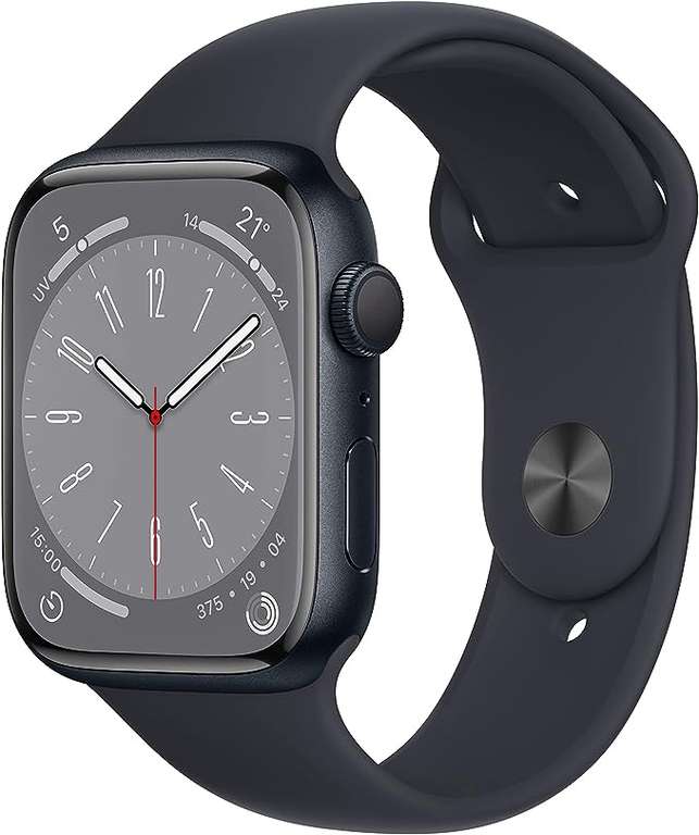 Apple Watch 8 GPS 41mm Aluminium mit Sportarmband für 335,05€ inkl. Versandkosten / 45mm Variante für 364,32€ möglich