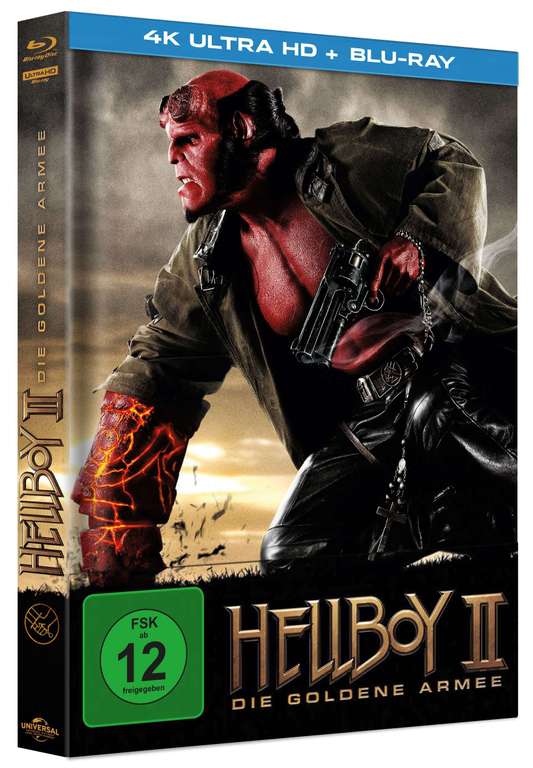 [JPC] Hellboy 2 Die goldene Armee (2008) - 4K Bluray als Mediabook - 2 Varianten - jeweils 19,99€ - IMDB 7,0 - limitiert
