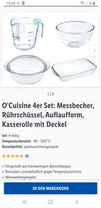 O'Cuisine 4er Set: Messbecher, Rührschüssel, Auflaufform, Kasserolle mit Deckel/ Valentins Geschirrset/ Moscow Mule/ Pasabahce Gläser Set
