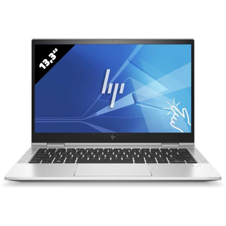 HP EliteBook X360 830 G8 (13.3", 1920x1080, Touch, 400nits, i7-1185G7, 32/512GB, aufrüstbar, 2x TB4, 2x USB-A, 53Wh, Win10 Pro, 1.35kg)