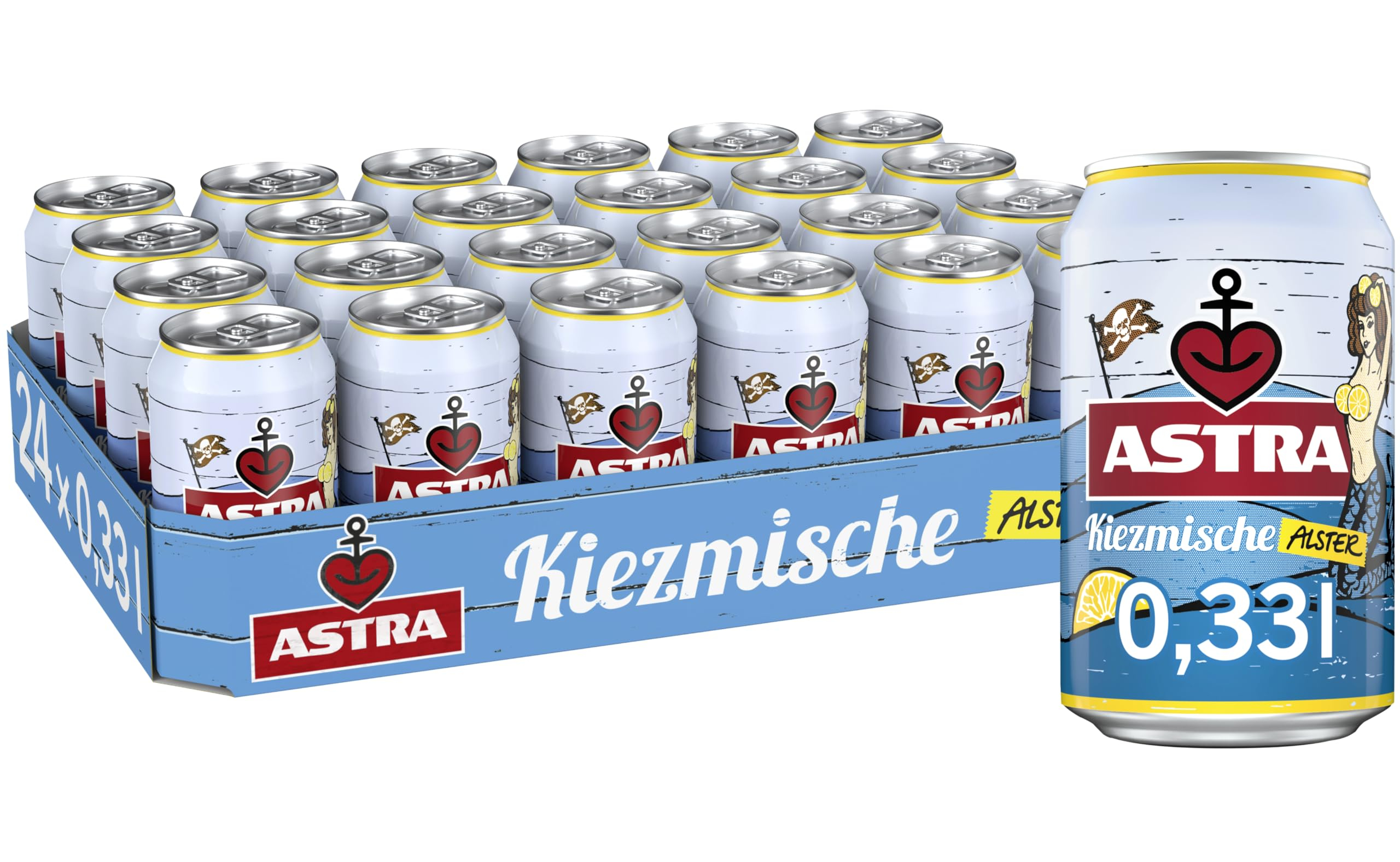 24x Astra Kiezmische Alster Radler | 24x 0,33l Dosen
