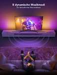 Govee RGBIC LED Lightbar, TV Hintergrundbeleuchtung für 45-70 Zoll, 3 Platzierungsoptionen, LED Lampe Alexa