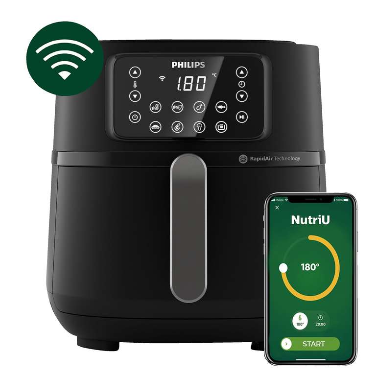 PHILIPS HD9285/90 Connected Airfryer XXL Series 5000 7.2L Heißluftfritteuse