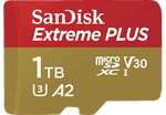 SanDisk Extreme PLUS R200/W140 microSDXC 1TB 139€ inkl. VSK