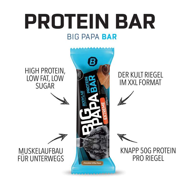 PROTEIN-RIEGEL 100 Gramm Riegel mit 50% Protein