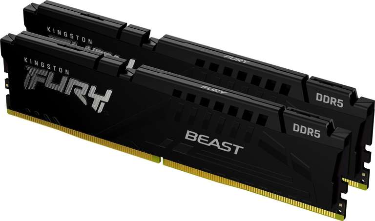Kingston FURY Beast 32GB DDR5 DIMM RAM Kit | 2 x 16GB | DDR5-5600 | CL40-40-40 | on-die ECC | Intel XMP 3.0