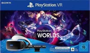 Sony PlayStation VR + Camera + VR Worlds + PS5 Camera Adapter (Virtual-Reality-Headset OLED)