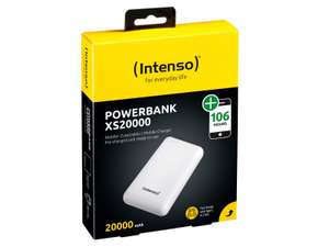 INTENSO USB Powerbank 7313552 XS 20000, 20.000 mAh, weiß