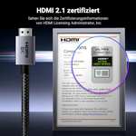 UGREEN HDMI 2.1 Kabel 10K 8K 60Hz 4K 240Hz 165Hz 144Hz 120Hz 48Gbit/s High Speed, HDMI Kabel 2.1 Ultra HD eARC HDR 10+ HDCP Dolby V. (Prime)
