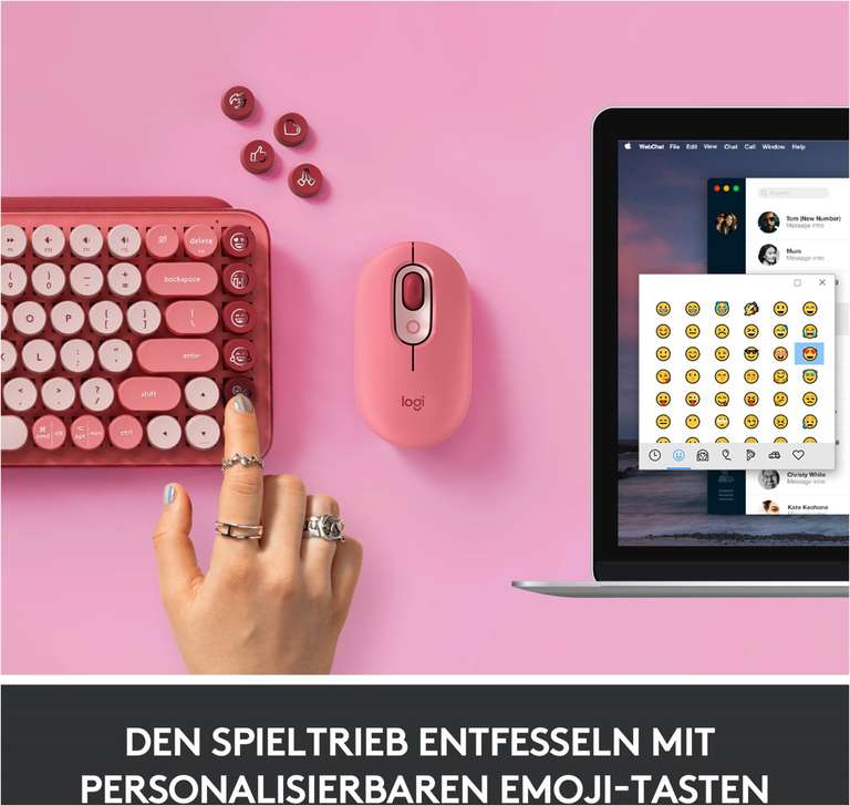 Logitech POP Keys (DE) Bluetooth Tastatur heartbreaker/rose oder daydream/mint (44,99 EUR möglich bei Abholung)