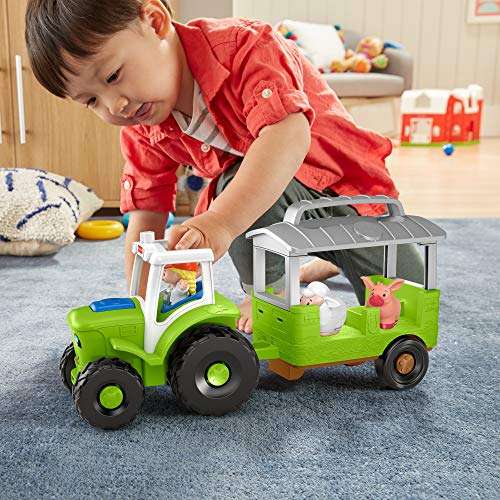 Amazon Prime Fisher Price Gtm07 Little People Traktor Zum Schieben Musikalischer Traktor Fur Kleinkinder Und Vorschulkinder Ab 1 Jahr Mydealz