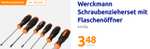 [ACTION] Flaschenöffner mit Werkzeuggriff und fünf Schraubendreher von Werckmann im Set für 3,48€