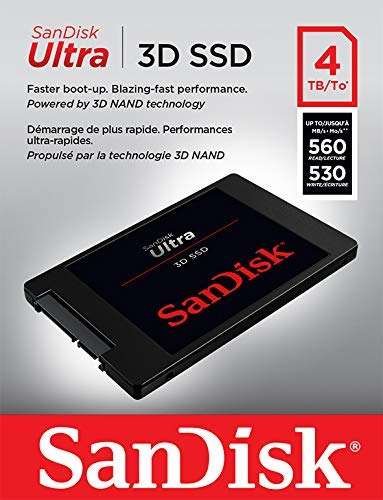 SanDisk Ultra 3D SSD 4 TB interne SSD 2,5 Zoll 3D NAND für 309€ inkl. Versandkosten