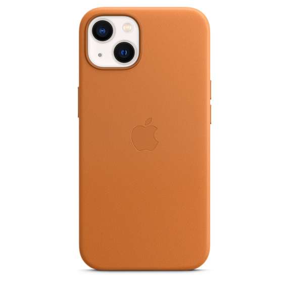 Apple Leder Case mit MagSafe für das iPhone 13 in Golden Brown (MM103ZM/A)