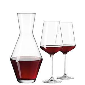 Leonardo Puccini Weißwein-Set, 3er Set, Wein-Gläser mit Glas-Karaffe (Prime)