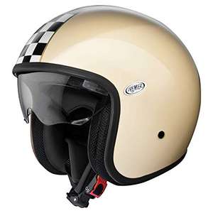 Premier Helmets Vintage CK,Light BEIGE/Weiss/SCHWARZ, XS (53 bis 54 cm Kopfumfang)