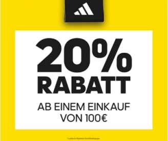 [LOKAL] 20% ab 100€ Einkaufswert beim ADIDAS Outlet Herzogenaurach vom 25. bis 26.01.2024