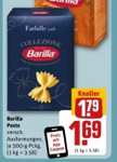 Rewe | Barilla Pasta Collezione 500g verschiedene Sorten für 0,69€ (Angebot + App + Coupon)