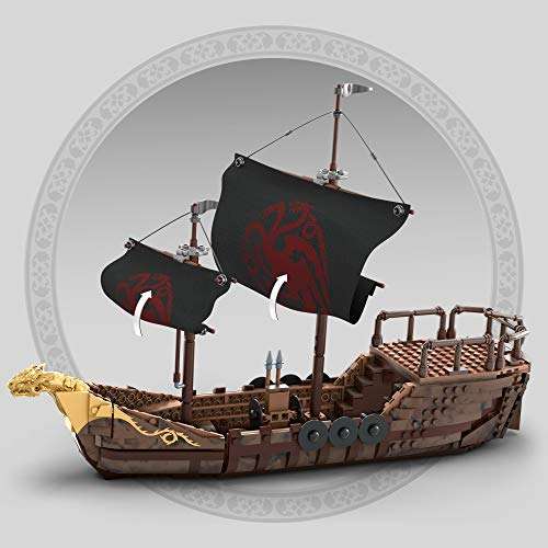 [Klemmbausteine] Mattel Mega Construx Game of Thrones Targaryen Warship (GPB29) für 49,99 Euro [Amazon]