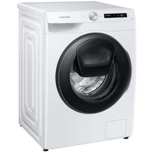 SAMSUNG Waschmaschine WW81T554AAW/S2 - weiß-schwarz - B