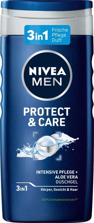 NIVEA MEN Geschenkbox Protect & Care | Inhalt: Deo, Pflegedusche, After Shave, Rasierschaum und Gesichtscreme [Prime]