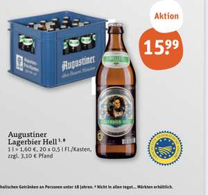 [tegut Bayern] Augustiner Lagerbier Hell 20x0,5 l