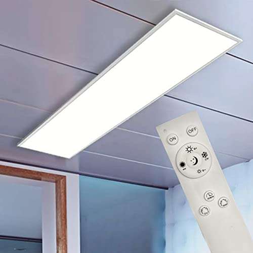 Teuto Licht LED Panel mit Fernbedienung, 90cm, 42W, Home Office, Büro