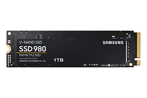 Samsung 980 1 TB PCIe 3.0 (bis zu 3.500 MB/s) NVMe M.2 Internes Solid State Drive (SSD) (MZ-V8V1T0BW)