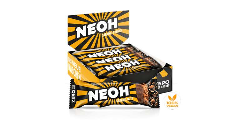 NEOH Probierpaket 24er Hazelnut Crunch + 20er Choclate Bits gratis