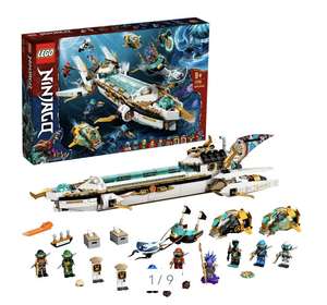 LEGO 71756 Ninjago Wassersegler, U-Boot Spielzeug für Jungen und Mädchen ab 9 Jahre, Set mit 10 Ninja Mini-Figuren