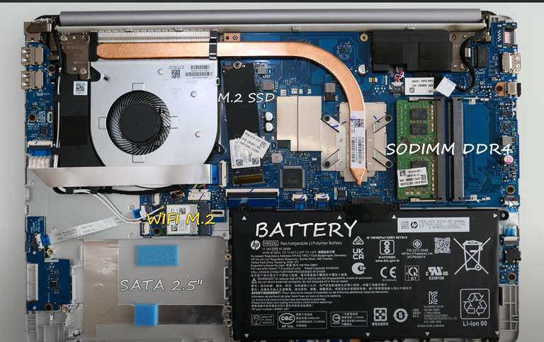 HP Laptop 250 G9 mit i5-1235u 16 GB RAM und 512 GB SSD 30€CB