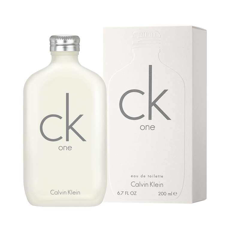 CALVIN KLEIN ck one Eau de Toilette, aromatisch-zitrischer Unisex-Duft für Frauen und Männer 200ml [Amazon Prime]