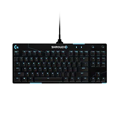 [Amazon] Logitech G PRO X mechanische Gaming-Tastatur – SHROUD Edition (GX Red Linear Switches, LIGHTSYNC RGB, QWERTZ)