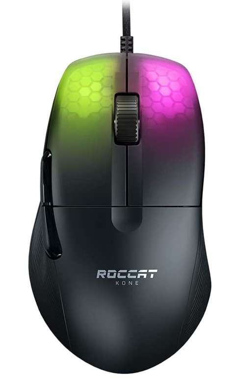Roccat Kone Pro - Lightweight Ergonomic Optical Performance Gaming Maus, weiß oder schwarz