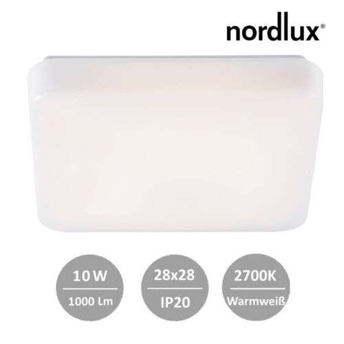 Nordlux Montone 28x28cm LED Deckenleuchte Deckenlampe 10W Warmweiss 2700K wie 75W Glühlampe