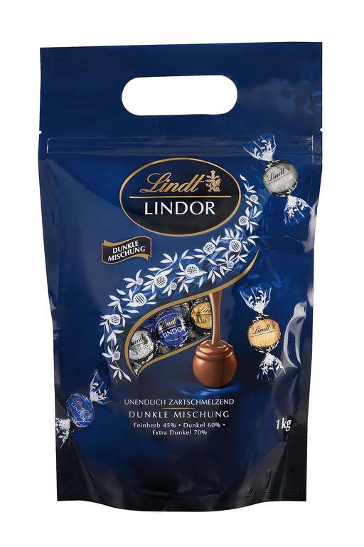 [Amazon Prime] Lindt LINDOR Schokoladen Kugeln ca. 80 Kugeln |1kg | viele Sorten im Angebot für 19,99 €